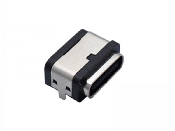 USB TYPE C 6 Pin SMT Waterproof IPX8 Female L=7.5mm with Locate Column Connetor