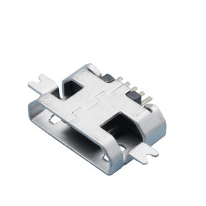 HOT SALE USB connector micro 2 pin SMD USB connector female part sink plate1.0 miniature usb socket