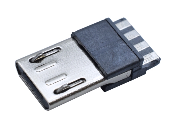 USB connector micro male seat solder wire type usb socket with voltage rating 2A