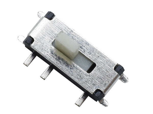 Slide Switch Mini MSK12C02 miniature switch with white acrylic handle 7 pin
