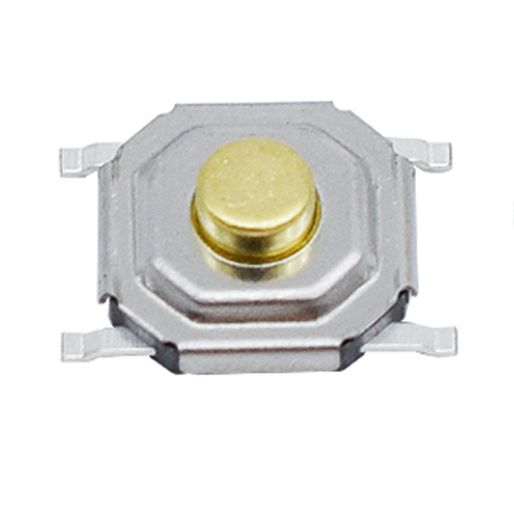 HOT SALE 4×4 Copper Head Tactile Switch SMD Push Button Tact Switch 4 pin 5.2*5.2*1.7mm for earphone EVQPLHA17
