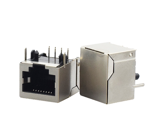 HOT SALE RJ45 8P8C PCB modular jack 8 pin female connector with ex-work price