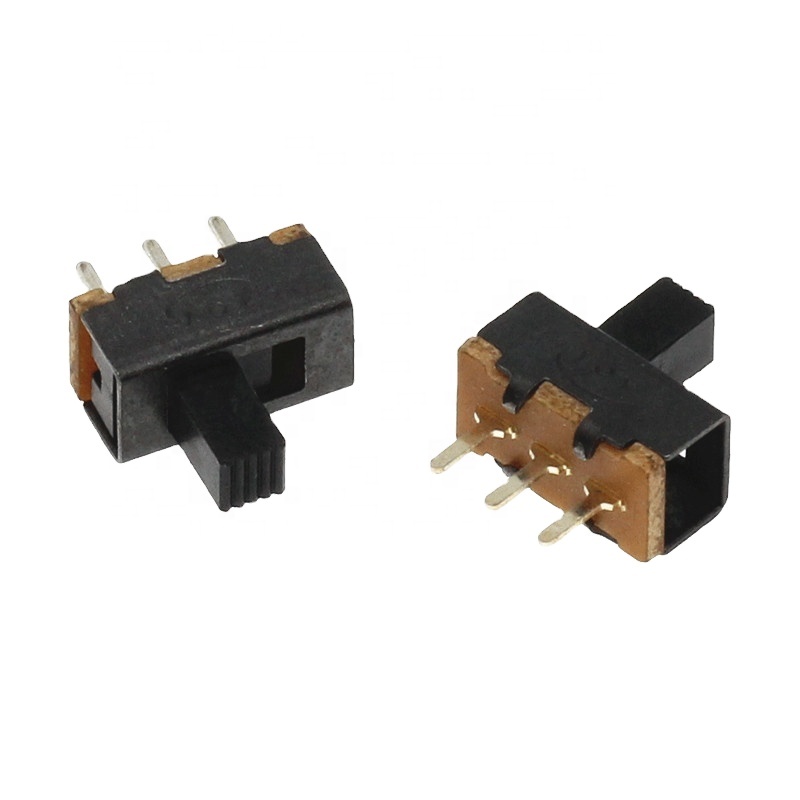 SS12F17 switches 3 pin spdt plastic 1p2d 2position slide switch Vertcal mounting slide switch