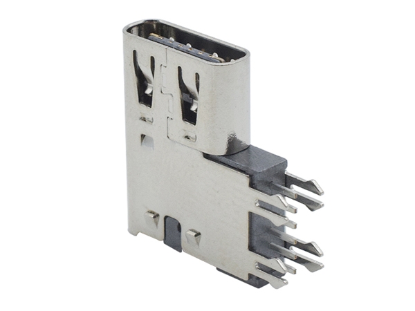 HOT SALE 6pin type c usb connector side insert 2.7mm holder jack socket type c