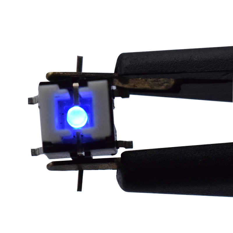 6*6 SMT LED Tact Switch 6 Pin With Blue Light SMD illuminated Tactile Switch