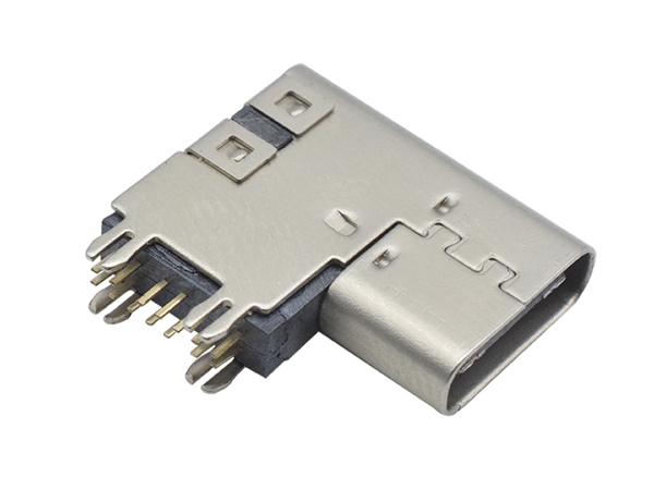 HOT SALE USB-C Type Female 14 Pin Side Insert DIP add 2.6H Quick Charge C Type Connector
