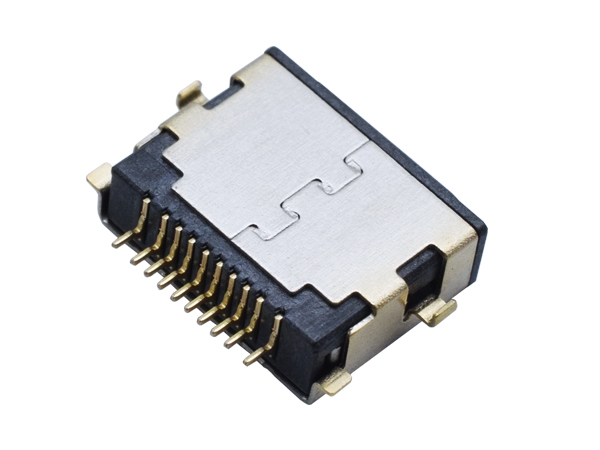 Iphone 5 usb connector 10 pin SMD 90 degree Heavy plate USB JACK