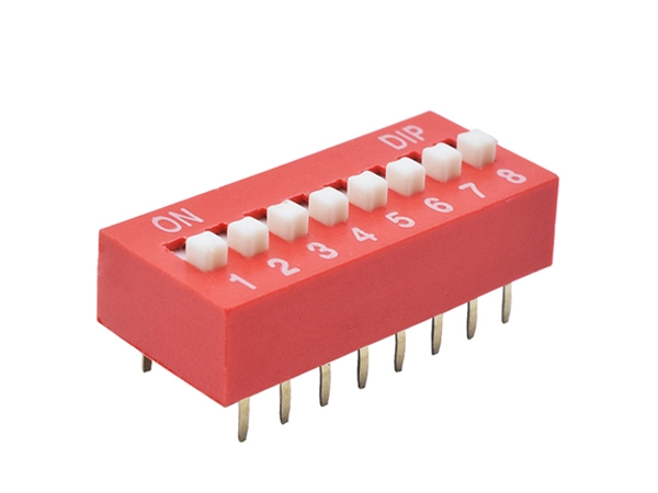 Pitch 2.54mm DIP Switch red blue SLPS DIP Switch